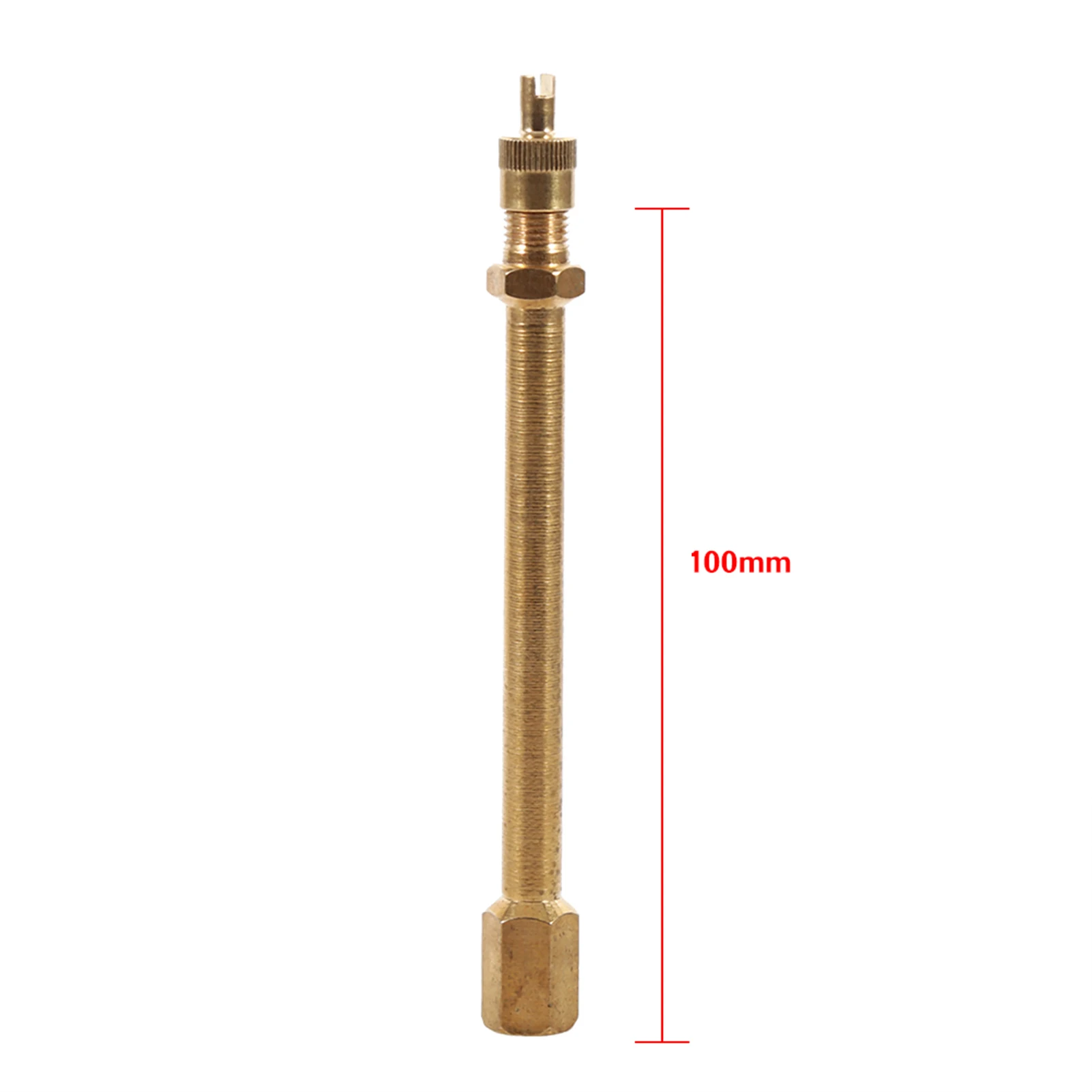 Brass Auto Tire Valve Stem Extension Pole Caps Extender Straight Bore 100/140/200 MM