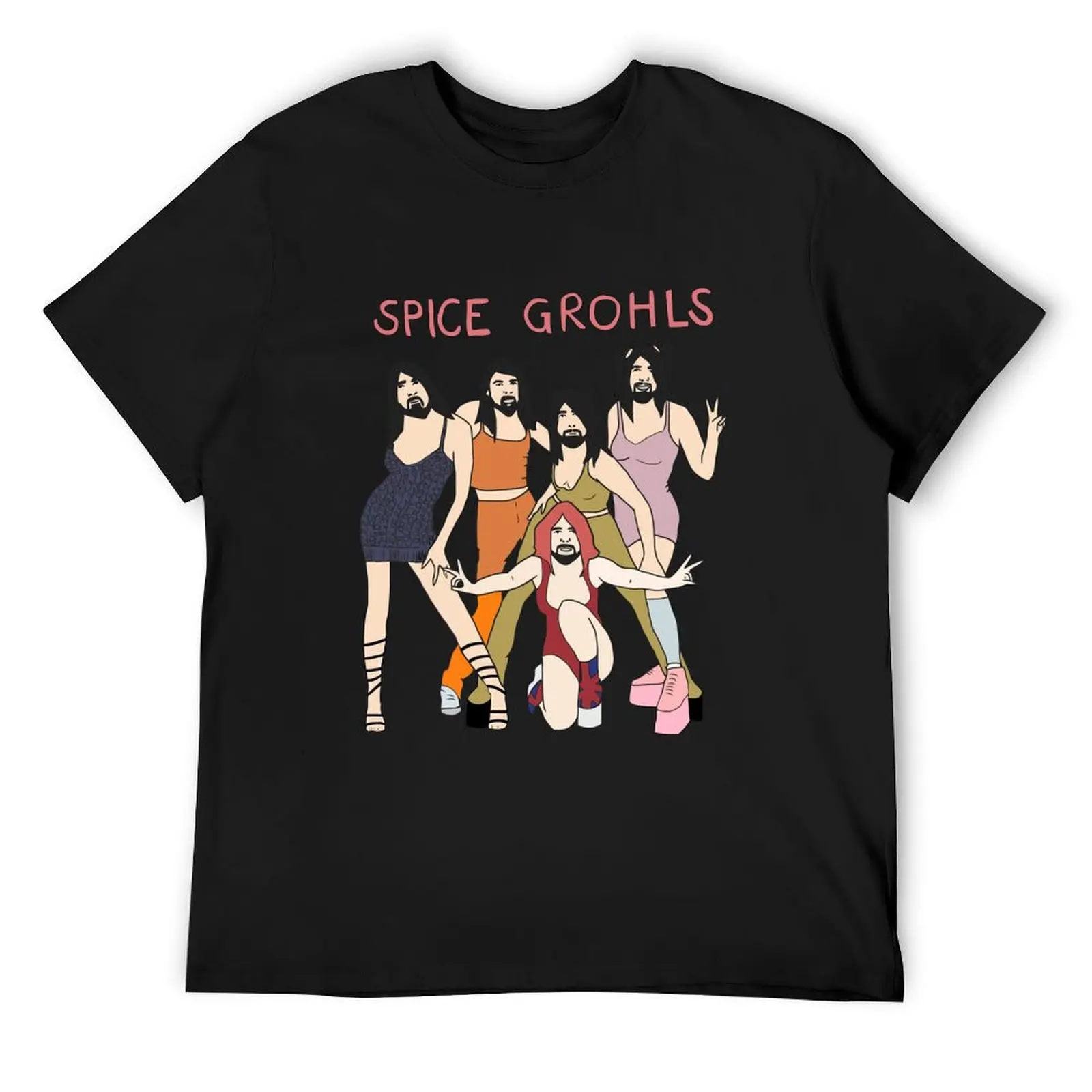 Spice Grohls T-Shirt cute tops anime stuff Aesthetic clothing oversized t shirt mens graphic t-shirts hip hop