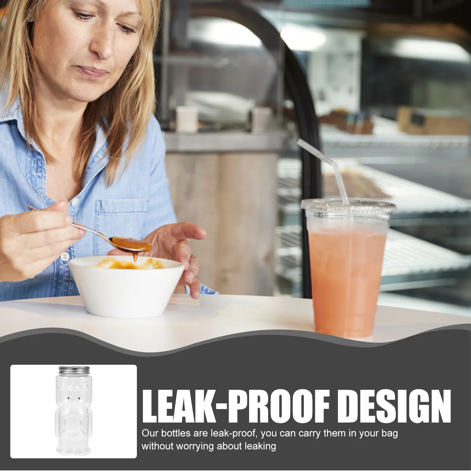 

10 Pcs Transparent Bottle Yogurt Cup Plastic Travel The Pet Empty Juice Containers