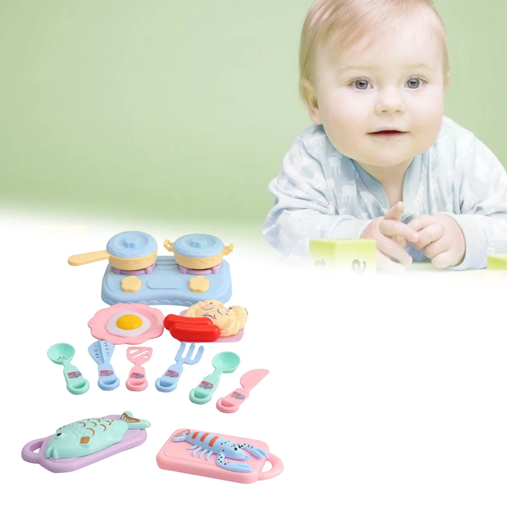 

20 pcs Mini Cutlery Set Kids Dishes Pretend Kitchen Toy Simulation Plastic Tableware Set Children Playthings
