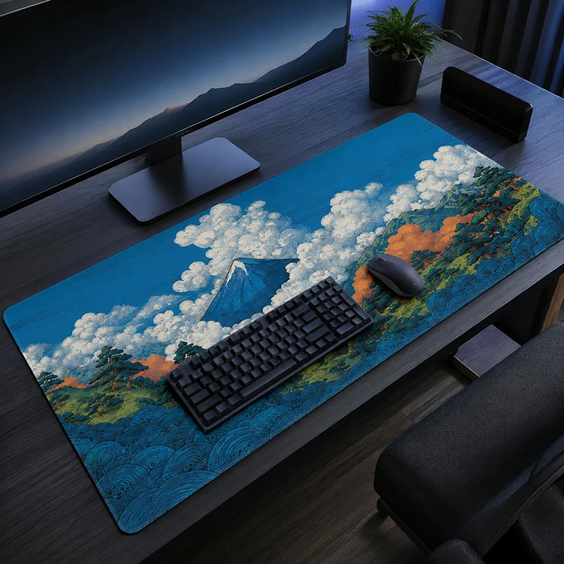 Mouse Pad Mount Fuji Forest Cloud Gaming XL HD Custom Computer Mousepad XXL Mouse Mat Non-Slip Carpet Office Computer Mice Pad