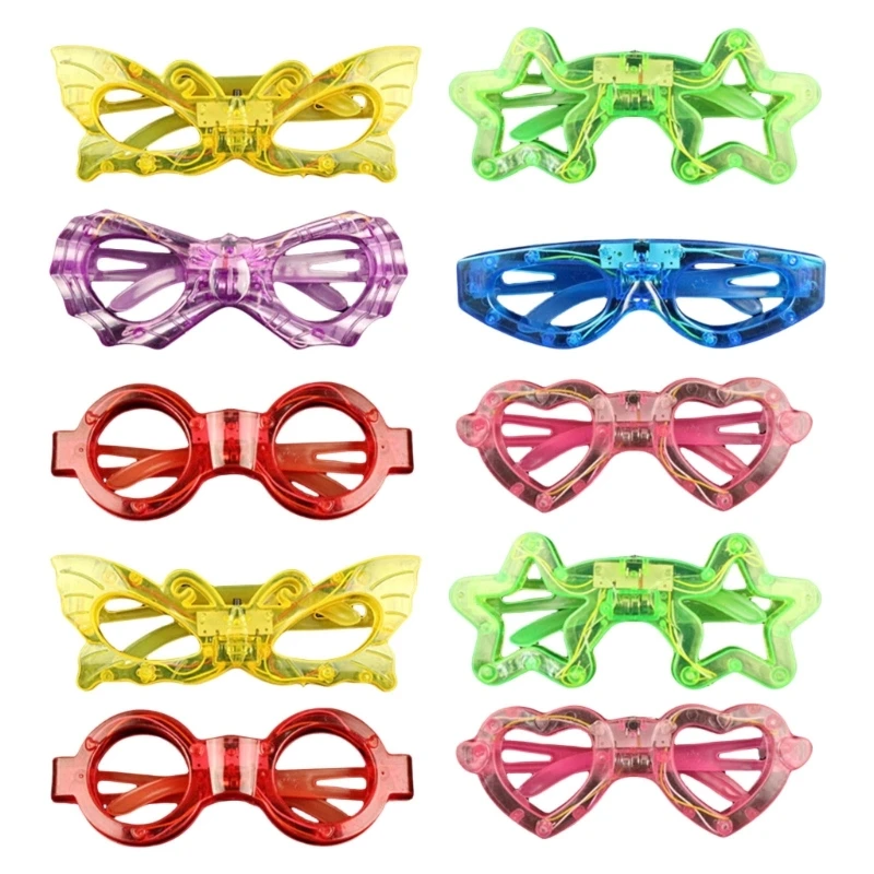 Flashing Glasses Party Accessories Club Costume Glasses Event Supply 10pcs