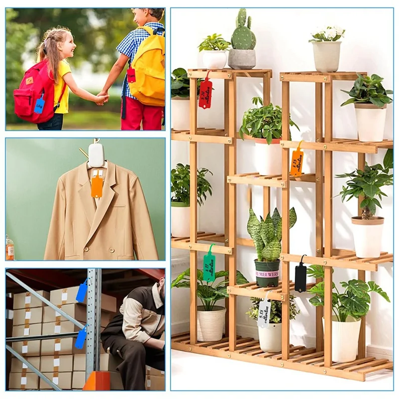 Étiquettes d'expédition en plastique, 200 pièces, 1, 46x2, 48 pouces, face avec sangle de banc, câble d'expédition, étiquette