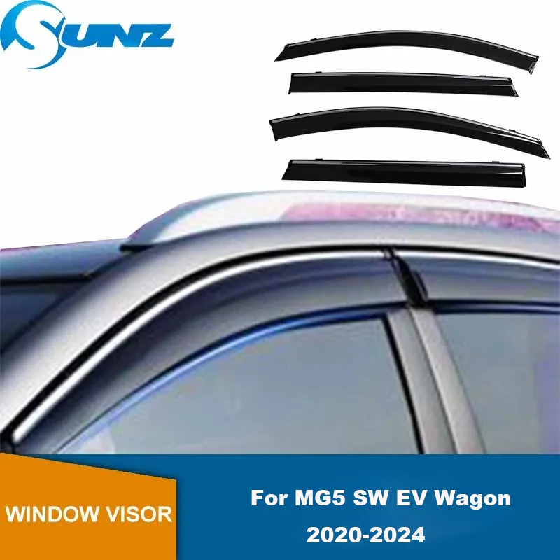 

Car Window Visors For MG5 SW EV Wagon MK2-EP22 2020 2021 2022 2023 2024 Window Rain Guards Weathershields Sun Rain Deflectors