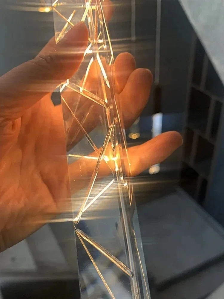 Trap Kroonluchter Duplex Loft Wenteltrap Lange  Moderne Creatieve Villa Woonkamer Holle Hangende Kristallen Lamp