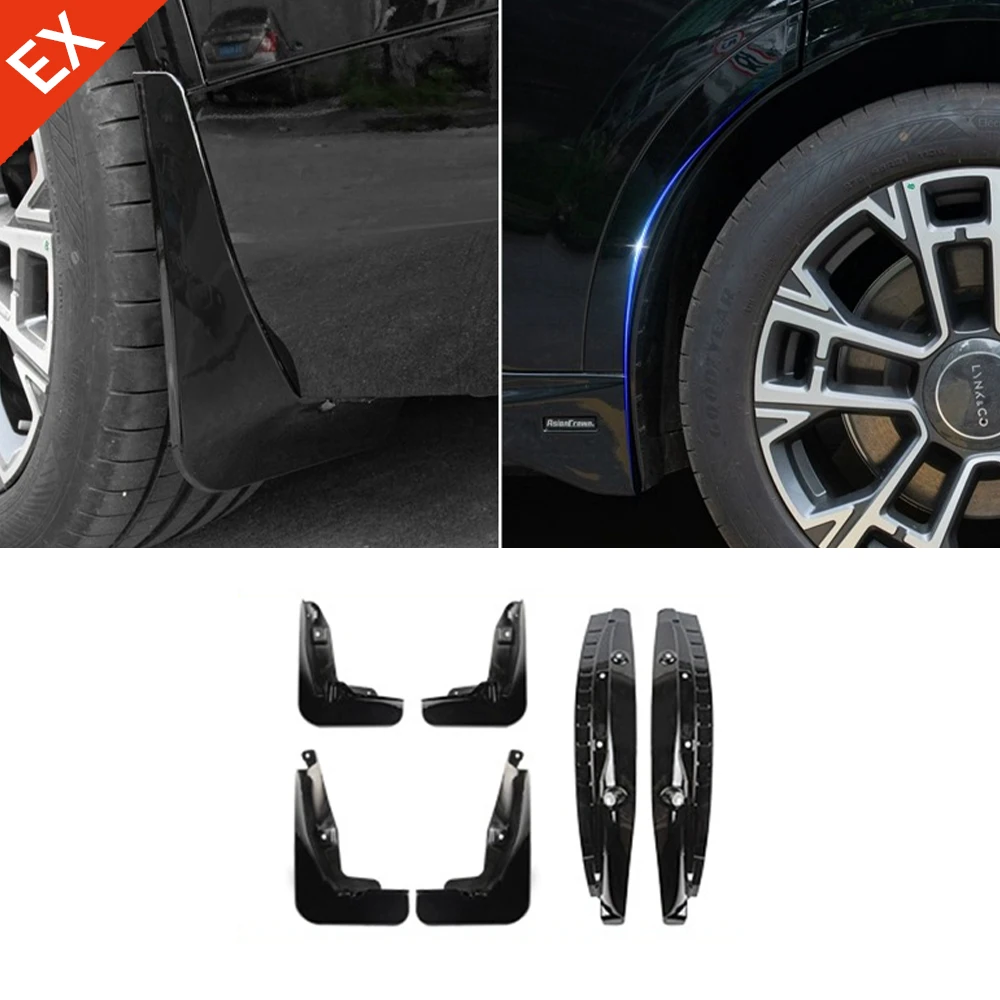 

For GEELY Lynk & Co 900 2025-2026 Car Accessories Rear Wheel Mud Splash Guard Fender Anti-dirt Anti-splash Exterior Protection