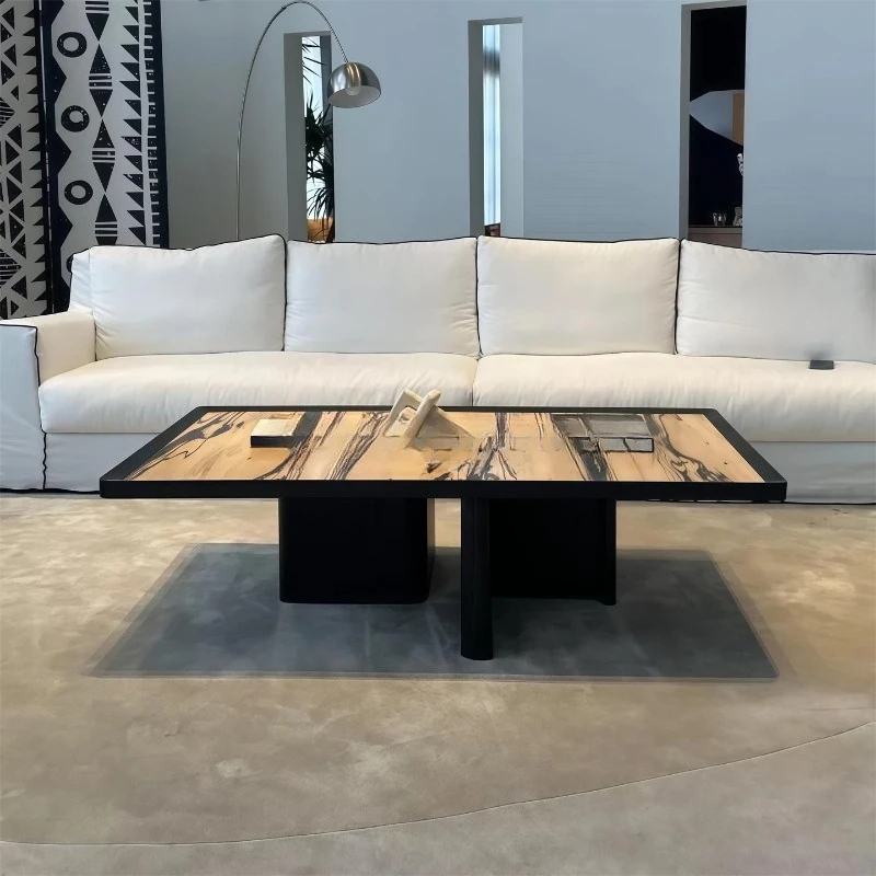 

Минималистичный журнальный столик из цельного дерева для гостиной, дома, небольшой квартиры, современный простой, легкий, роскошный журнальный столик