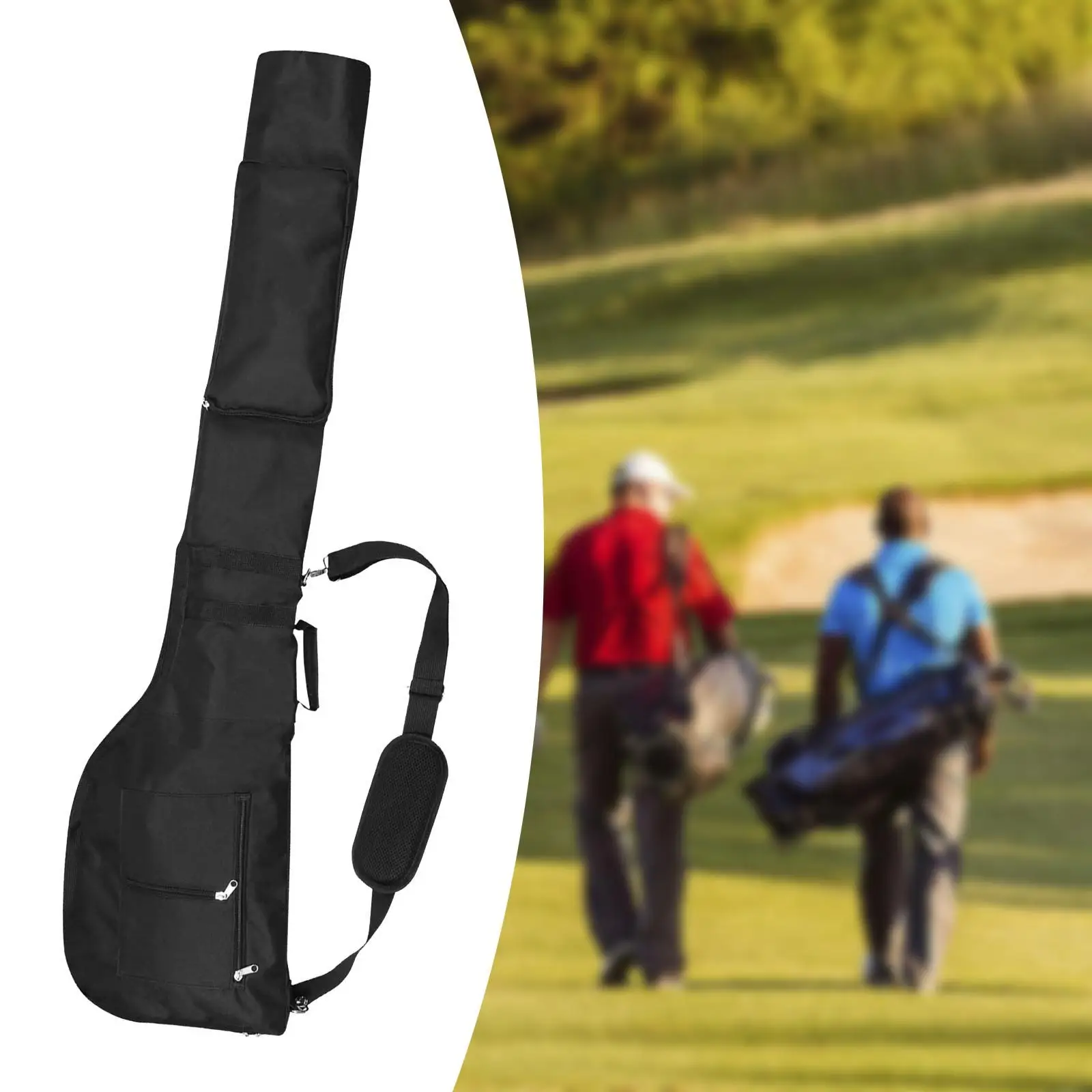 

Golf Club Bag Accessories with Carry Shoulder Strap Organizer Waterproof Portable Golf Bag for Gift Training Practicing Course