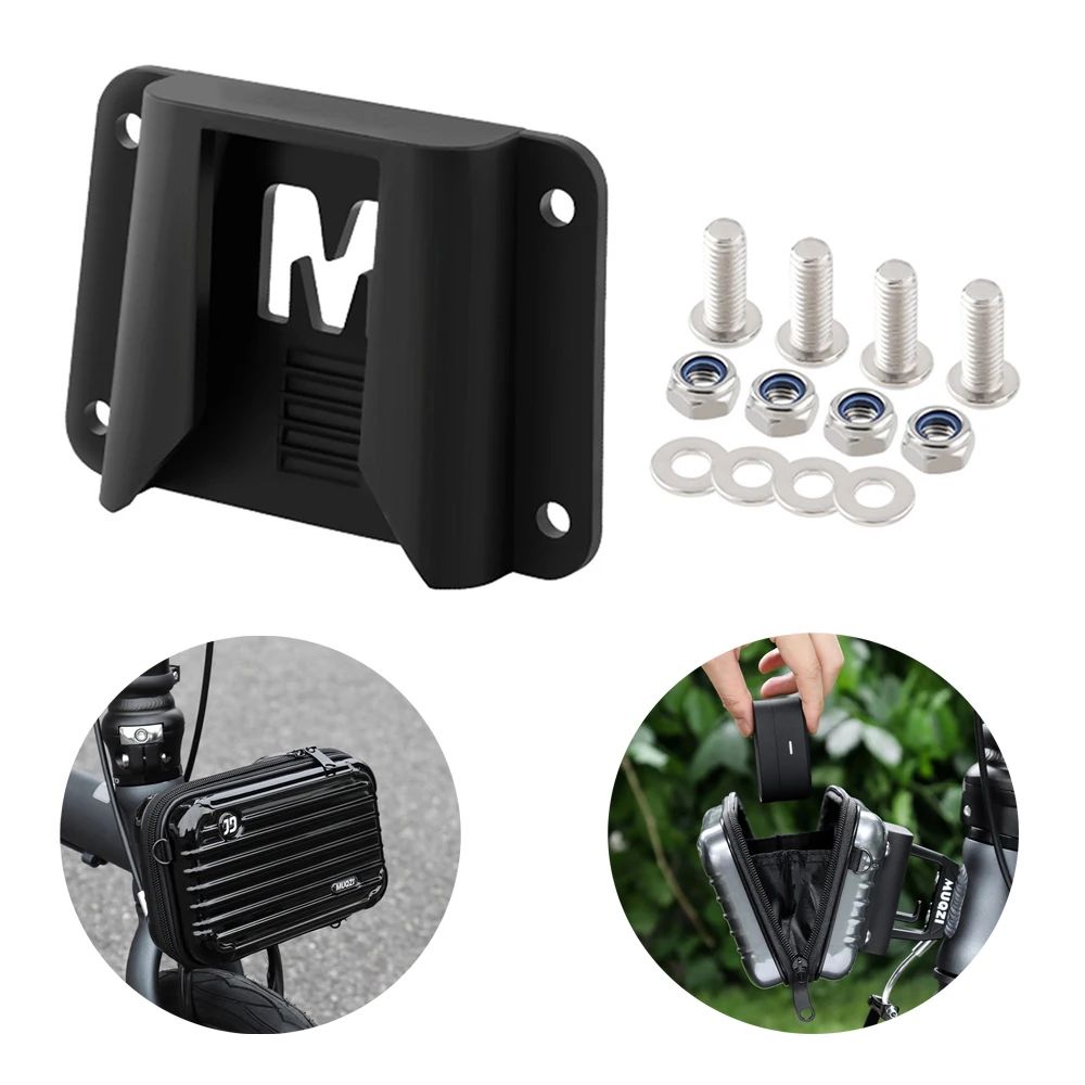 Bicycle Front Bag Carrier Mount Adapter Bike Pig Nose Bag Front Bag Bracket for Brompton Folding Bike Accessories