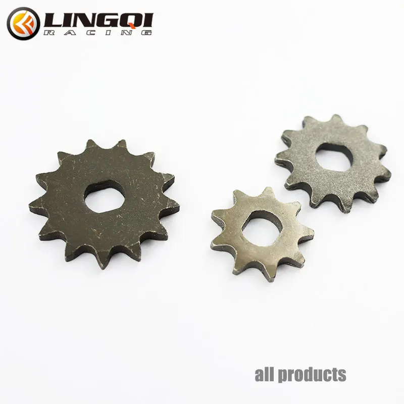 LING QI moto T8F 13T 11T 9T pignone catena Cog pignone ingranaggio motore per 47cc 49cc Mini Pocket Dirt Bike Scooter elettrico ATV