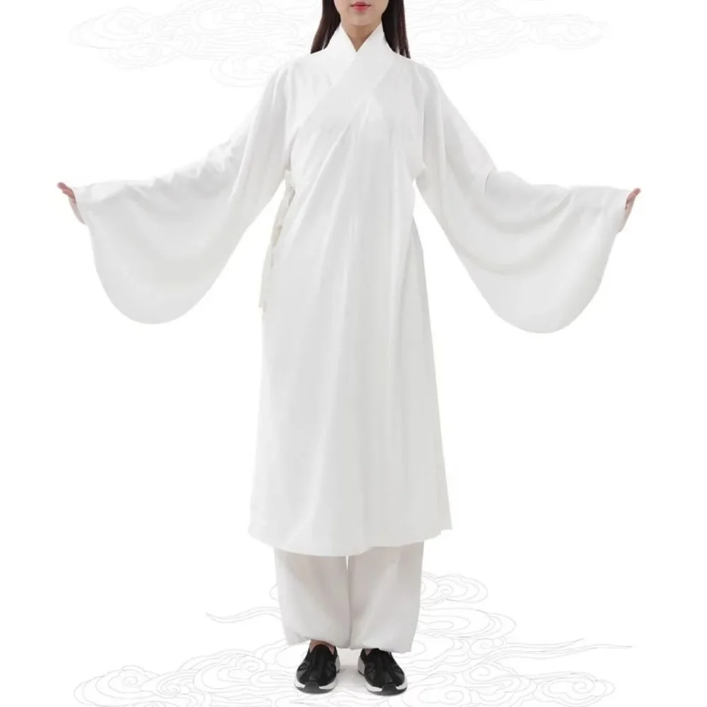 

Unisex Summer High Quality Wudang Tai Chi Suits Taoist Robe Uniform Zen Shaolin Monk Kung Fu Suit Wushu Clothing
