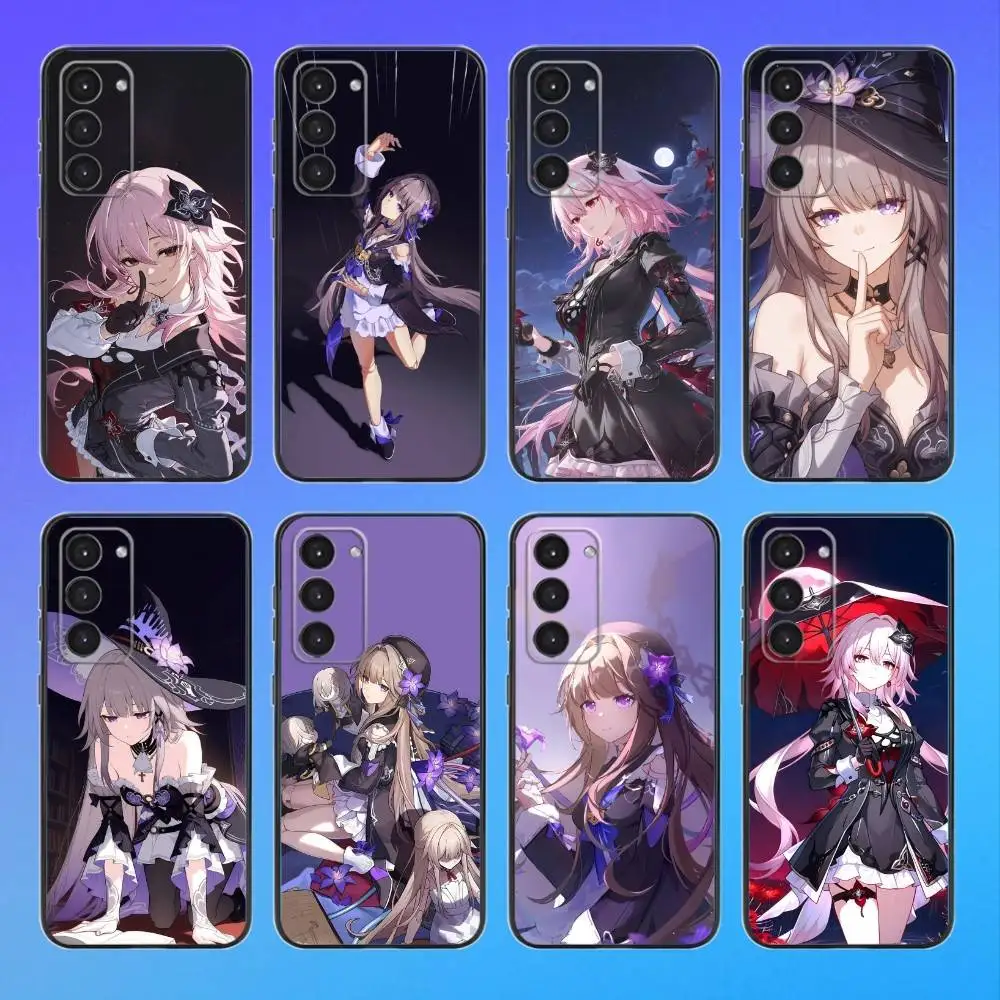 

The Herta HSR Honkai Star Rail Phone Case For Samsung A73,A72,A71,A70,A53,A52,A51 Black Soft Case
