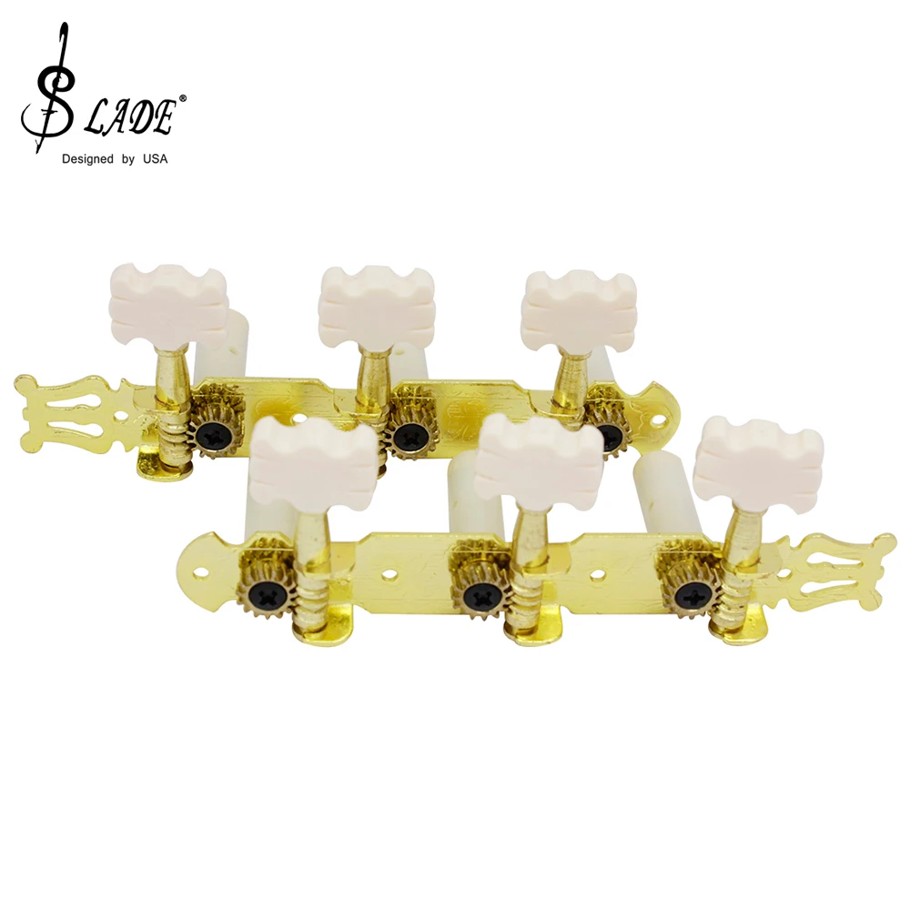 SLADE Gitarre Stimmwirbel Mechaniken Gold Metall String Tuning Peg Mechanik Für Klassische Gitarre Tragbare Teile