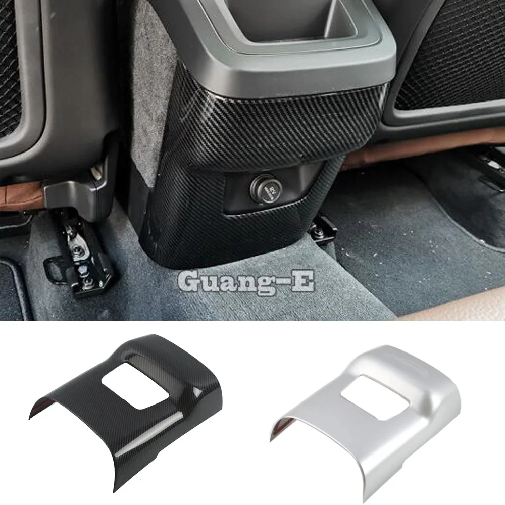 

For Volvo XC60 2018 2019 2020 2021 ABS Plastic Inner Protective Car Rear Anti-Kick Board Stick Trim Decoration Accessory 1pcs