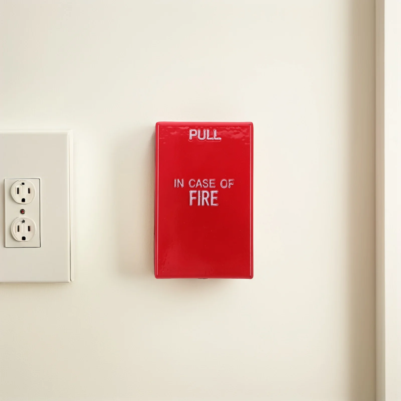 Fire Safety Alarm Button Manual Pull Station High-Sensitivity Red Cover Emergency Alert for Office School Hotel Mall Safety