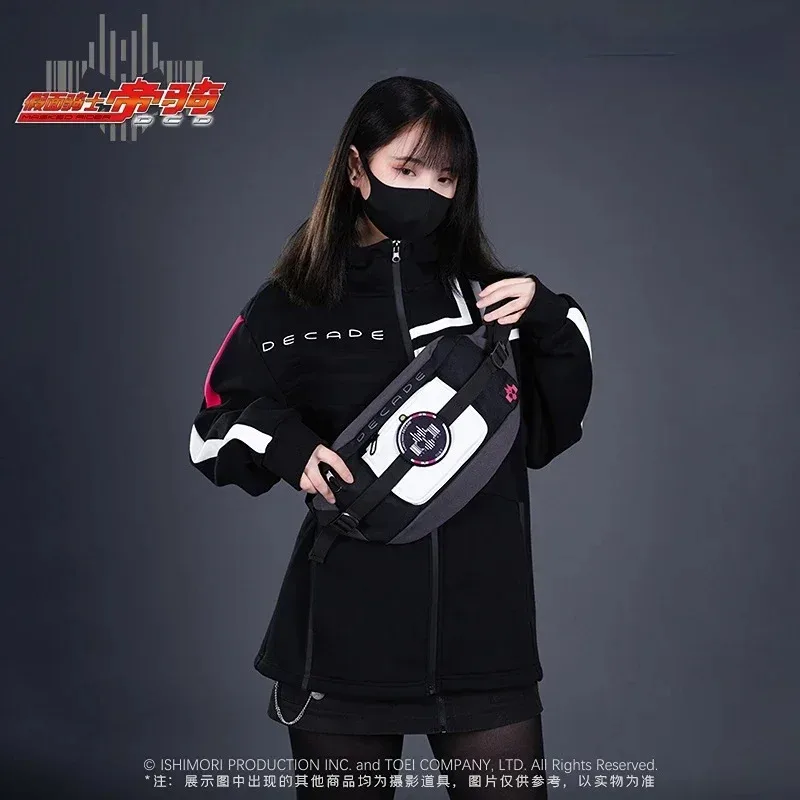 

Японское аниме Kamen Rider Decade, модный черный рюкзак для косплея, студенческая сумка на плечо, одиночная дорожная уличная сумка-мессенджер, подарок