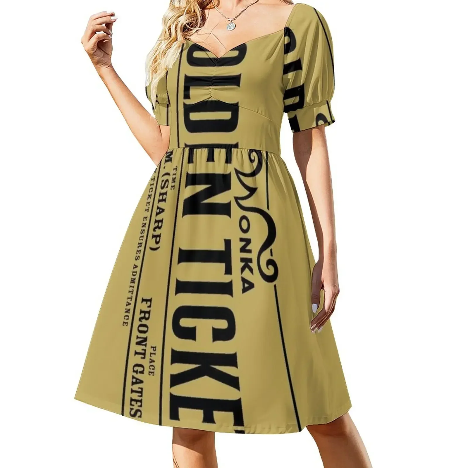 

golden ticket Sleeveless Dress Clothing Woman clothes dress for women 2025 Woman's evening dress