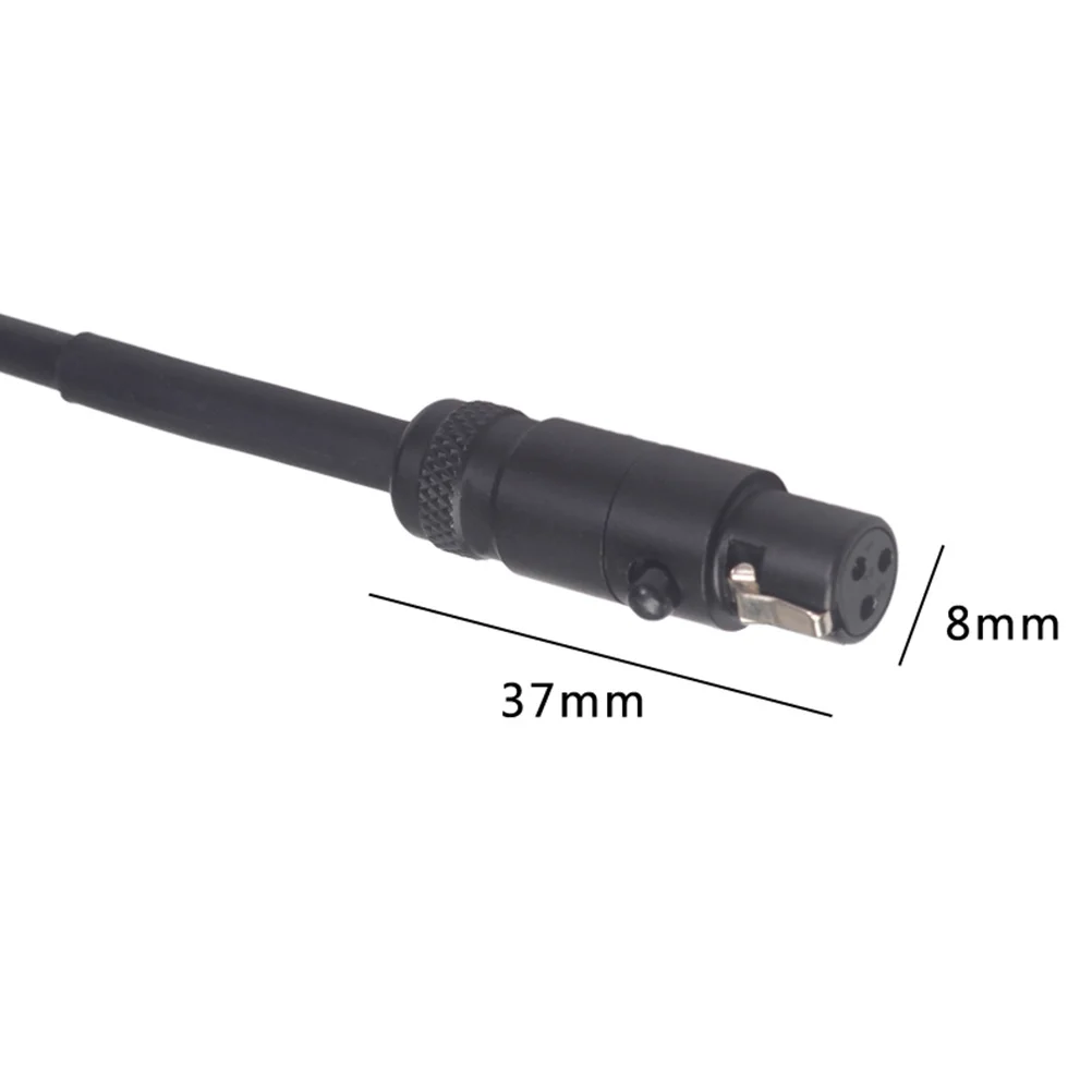 

0.3m Audio Extension Cable Mini Xlr M to F for Microphone Connection Stable Signal Transmission Cord for Video Camera