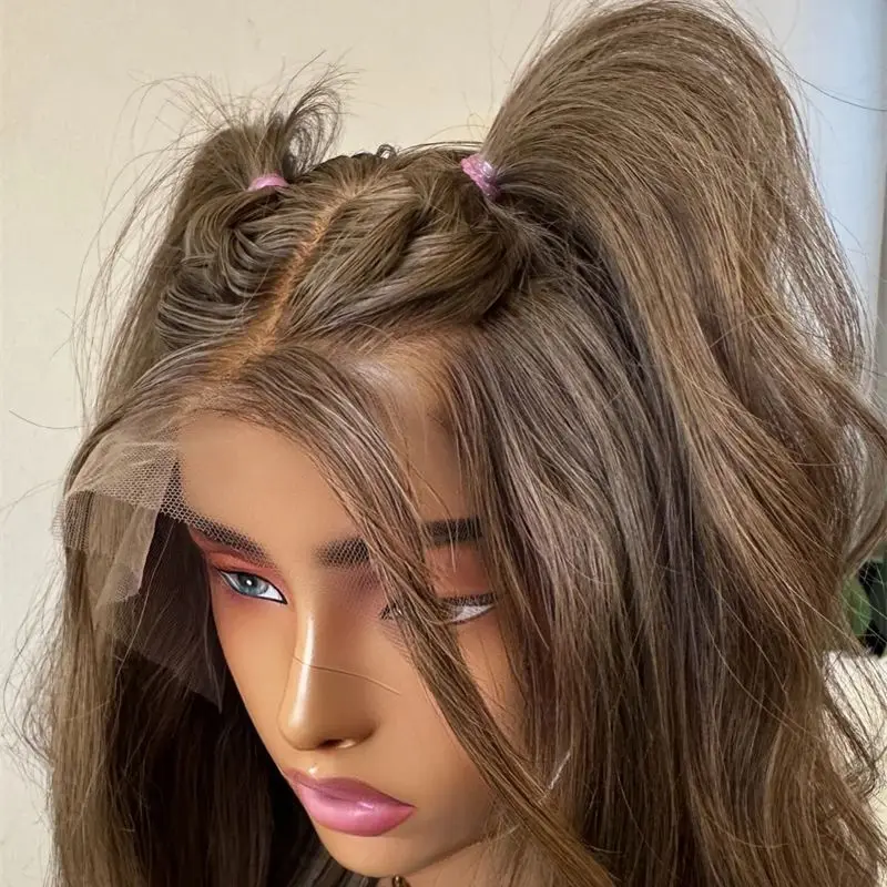 

Ombre Шоколадно-коричневый парик Синтетические HD парики для женщин Женский парик высокой плотности Косплей Ежедневный парик для вечеринок 30 дюймов Супер длинный волнистый парик