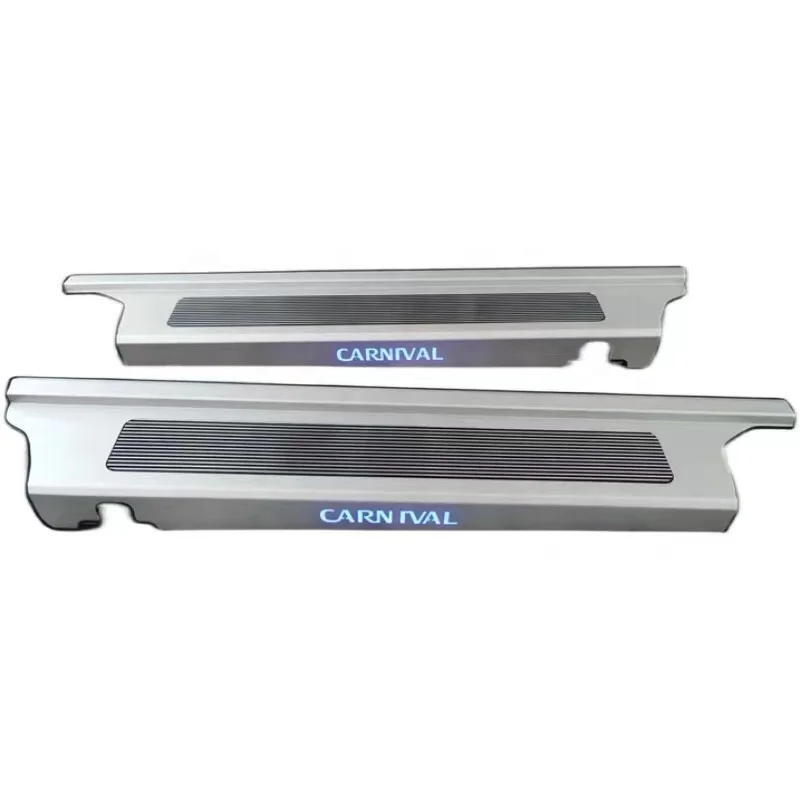 luxury KIA carnival tuning accessory custom logo side step door pedal Protector  sill anti-scratch plate welcome 