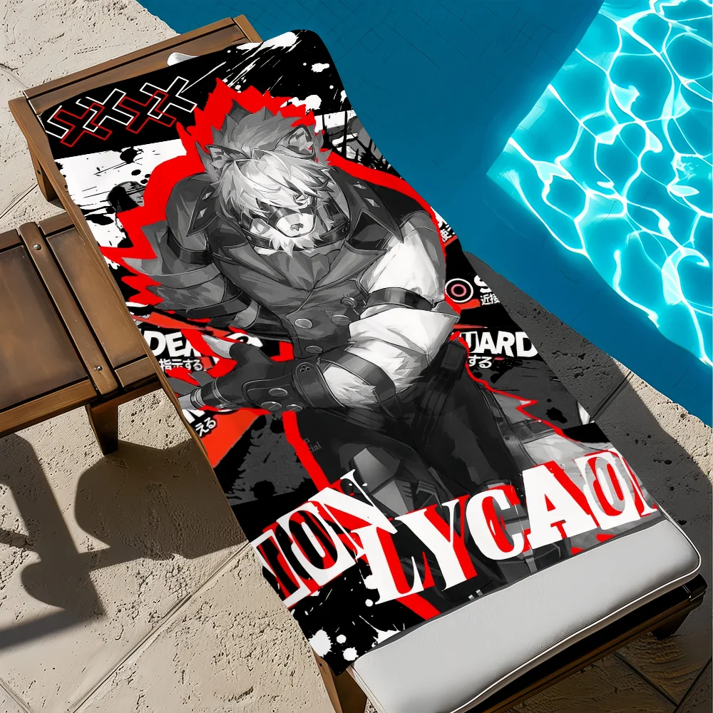 منشفة لعبة L-lyca-on للشاطئ سريعة الجفاف وناعمة لحمام السباحة هدية للسفر وصالة الألعاب الرياضية والتخييم والرياضات #6