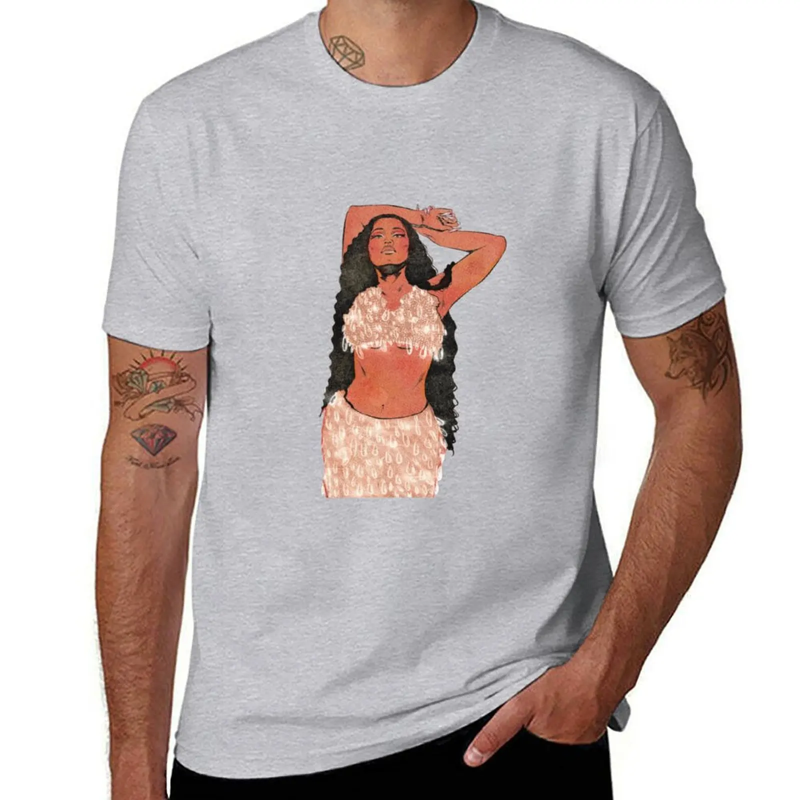 Last Time I Saw You Nicki Minaj T-shirt plus sizes korean fashion customizeds summer tops sweat shirts, men