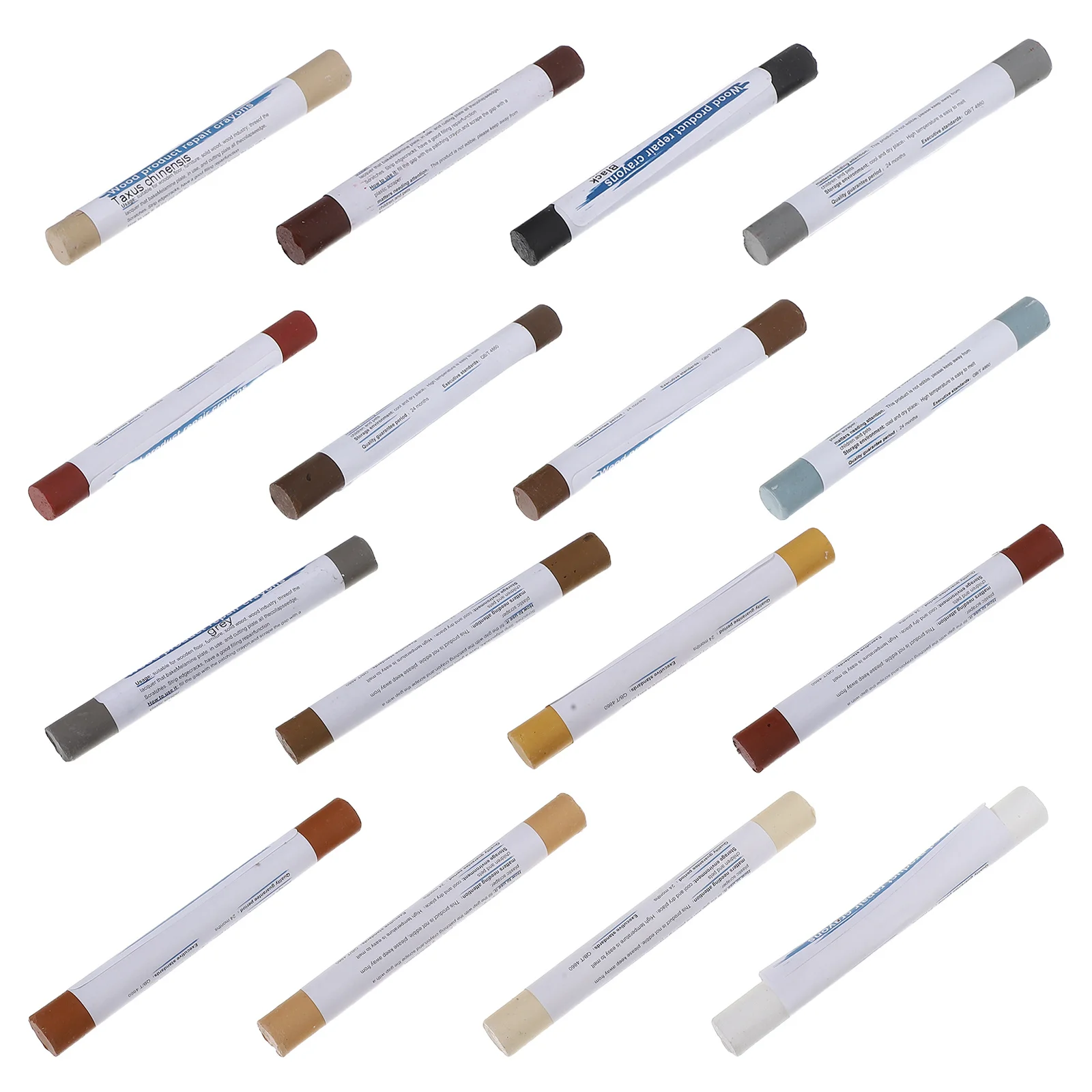 16 قطعة علامات إصلاح الأثاث حشو العصي للأرضيات خزائن السرير الخشب خدش إصلاح أقلام اللمس يصل الطباشير