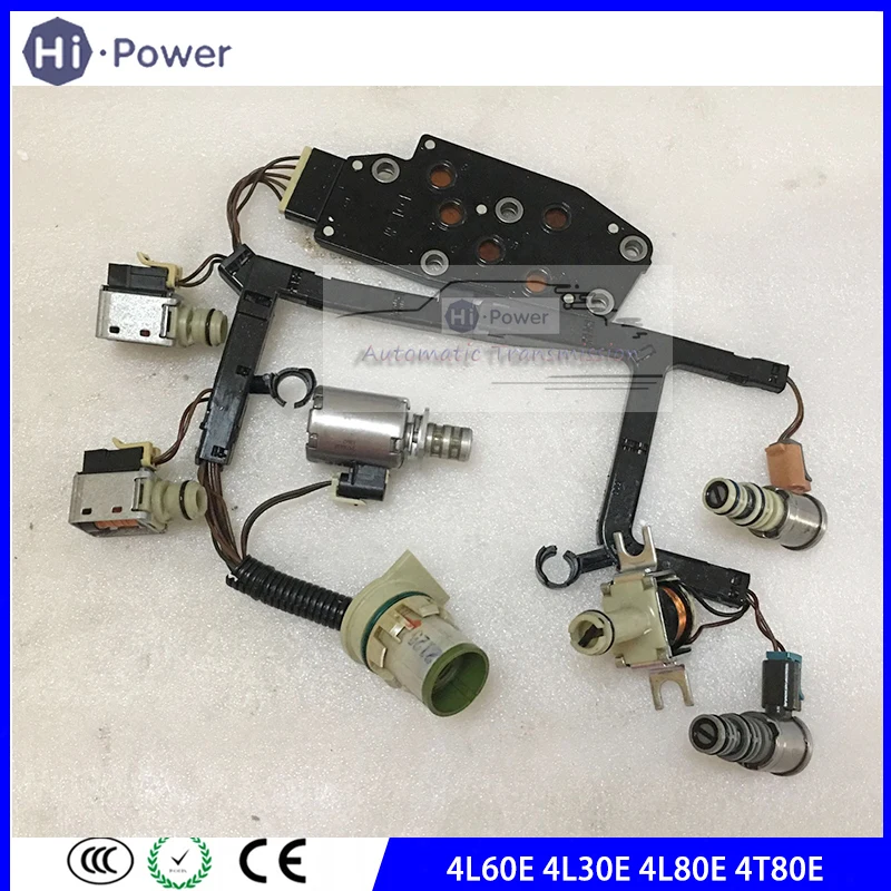 

4L60E 4L30E 4L80E 4T80E Tested Transmission Control Valve Solenoids +Wire for 93-05 EPC Shift TCC 3-2 PWM 4l60e Gearbox Part