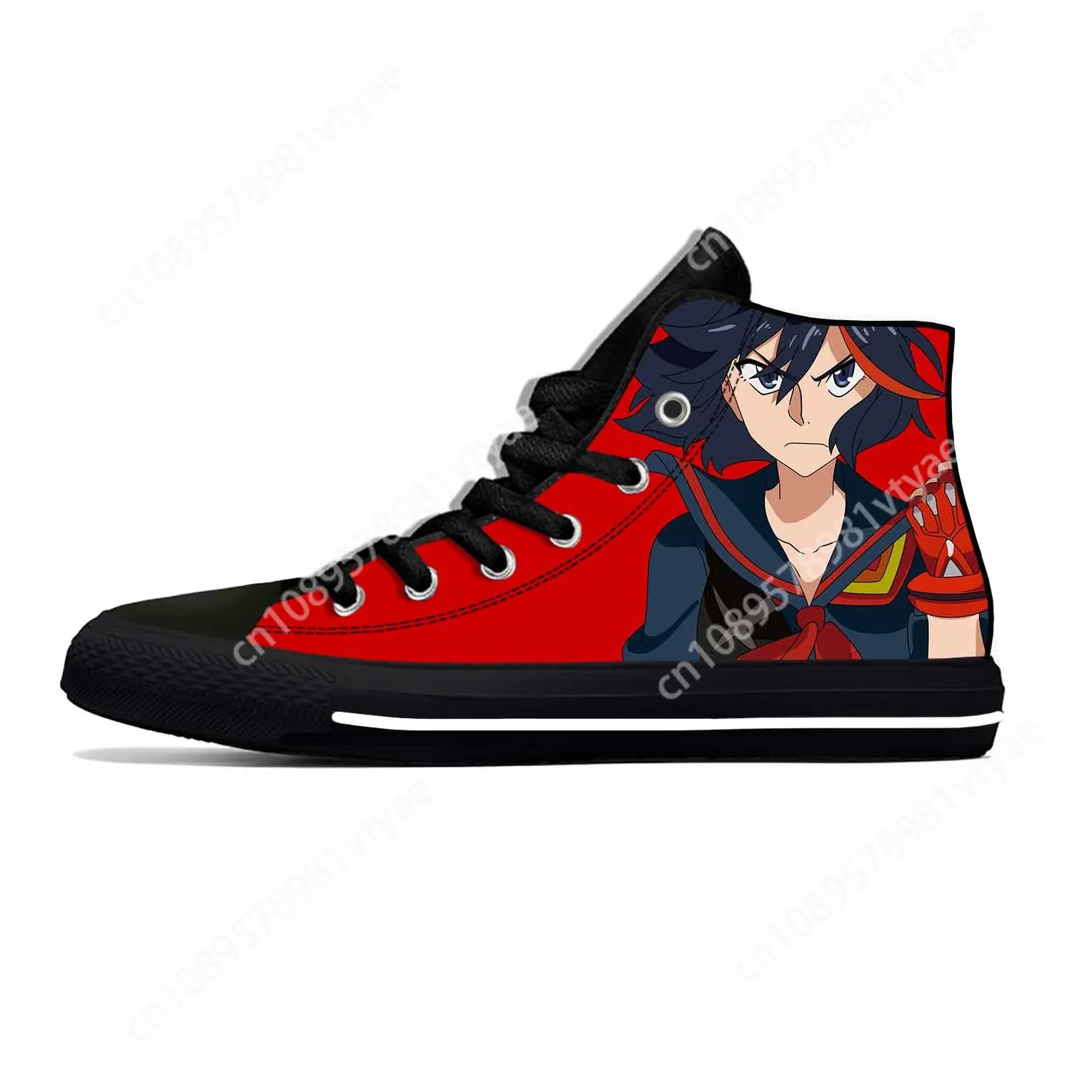 

Japanese Anime Cartoon Kill La Kill Matoi Ryuko Casual Cloth Shoes High Top Lightweight Breathable 3D Print Men Women Sneakers