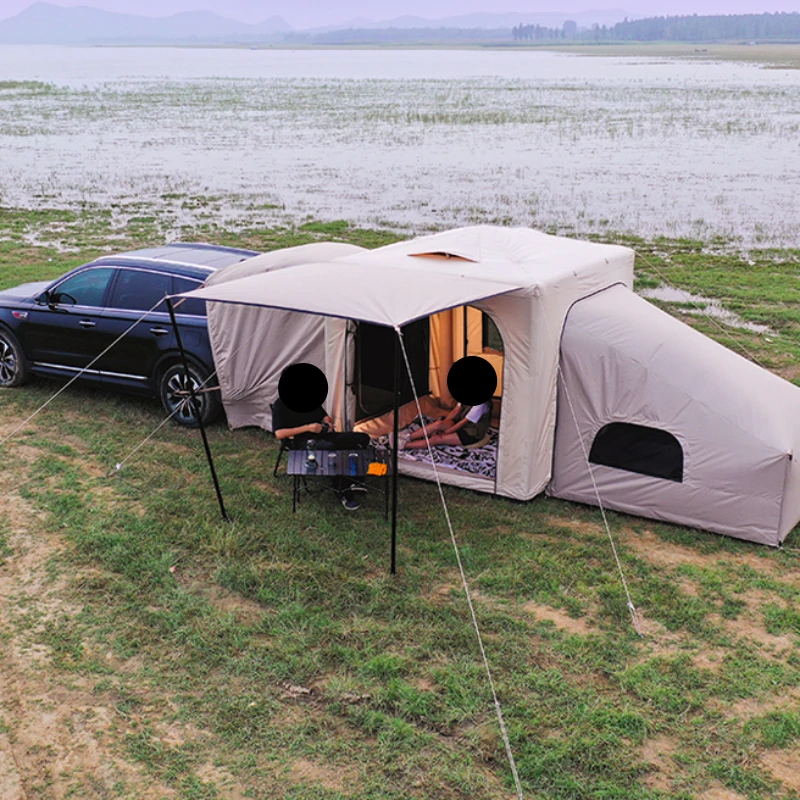 

The rear inflatable tent space station can connect all Starry Sky series inflatable tents