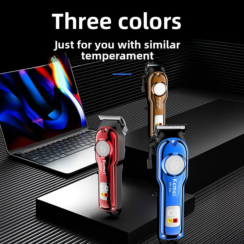 

Электрическая машинка для стрижки волос KM-234: Мощная профессиональная бритвенная головка для парикмахерских, трансграничная модель для стрижки и окантовки