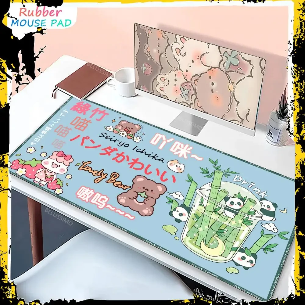 

Cute milk tea series Mouse Pad Gaming XXL Computer HD Mousepad Cartoon collection Keyboard Pad Carpet Non-Slip Office Mouse Mats