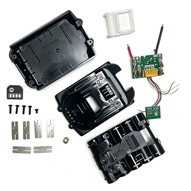 [NEW!】 Power Tool Battery Parts 18V 5 Cell 18650 Battery Case Kit Replacement BL1850 BL1830 Plastic Housing Shell Full Set