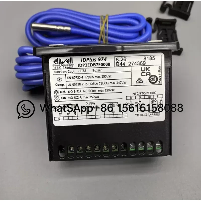 Original ELIWELL IDPLUS974 Cold Storage Electronic Thermostat Refrigerator Temperature Controller Digital Temp Control Module