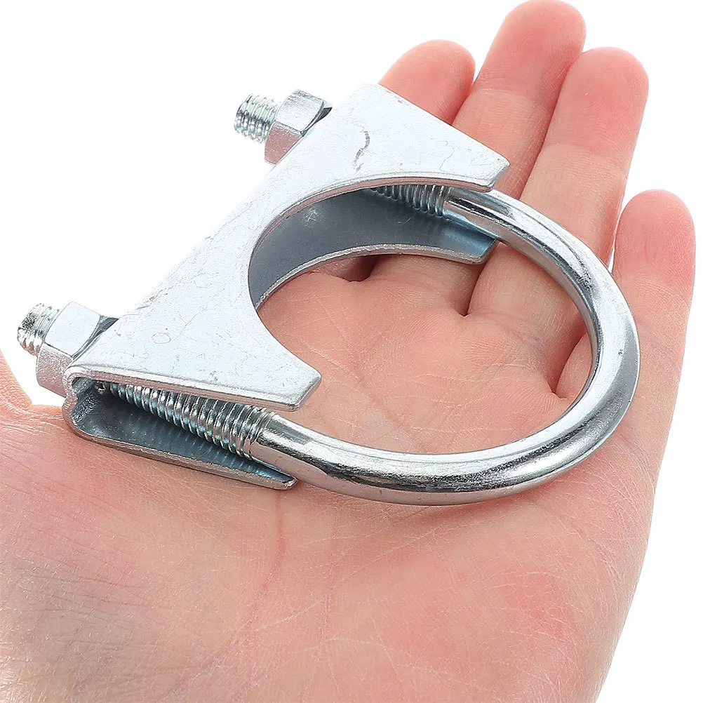

60mm Exhaust Pipe U Bolt Clamp Heavy Duty Universal Pipe Clamp Stable Fastening for Automotive Industrial Water Pipes