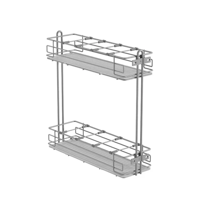 

Kitchen seasoning seasoning pull basket Kitchen cabinet side pull narrow Drawer type pull side storage