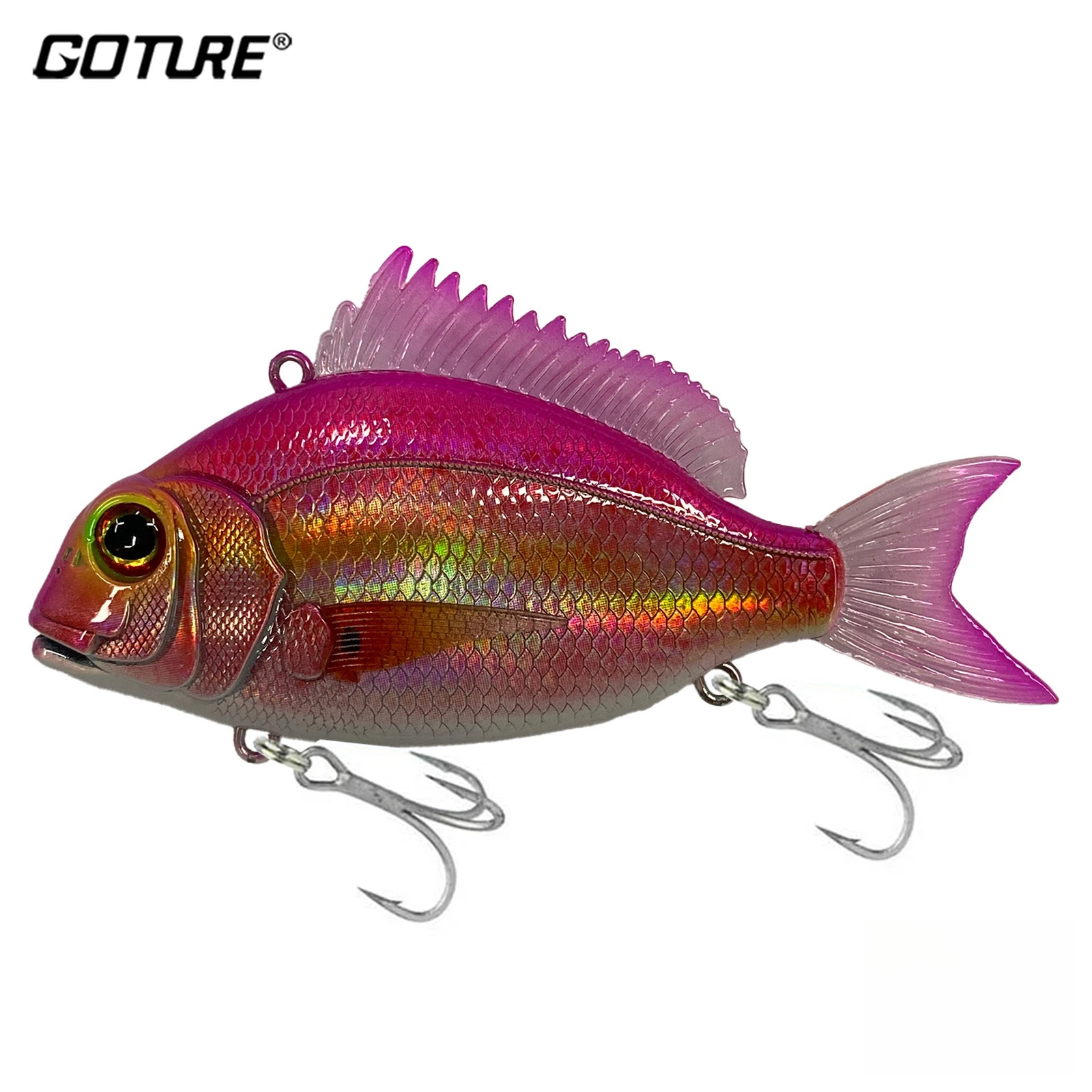 Goture VIB Angelköder 11g 22g 30g Lebensechtes Design Dynamischer Schwimmköder Vibration Sinkender Winter-Meeresfischköder Wobbler