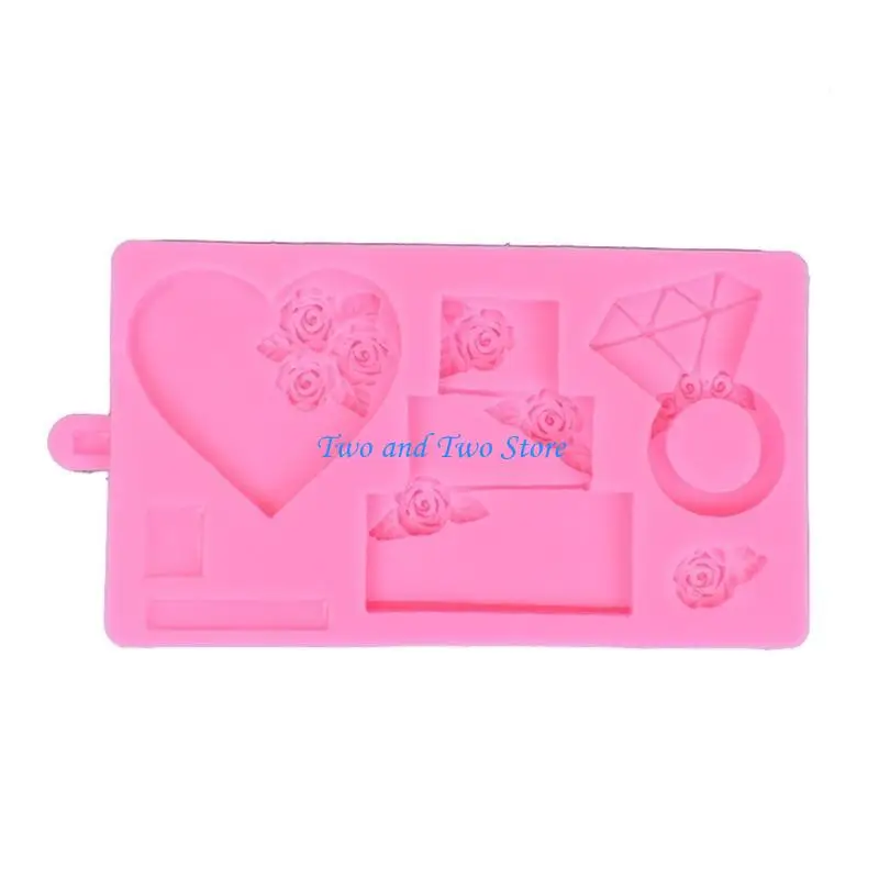 

HX6F Unique Fondant Silicone Mold Silicone Chocolate Molds Valentine's Day Themed