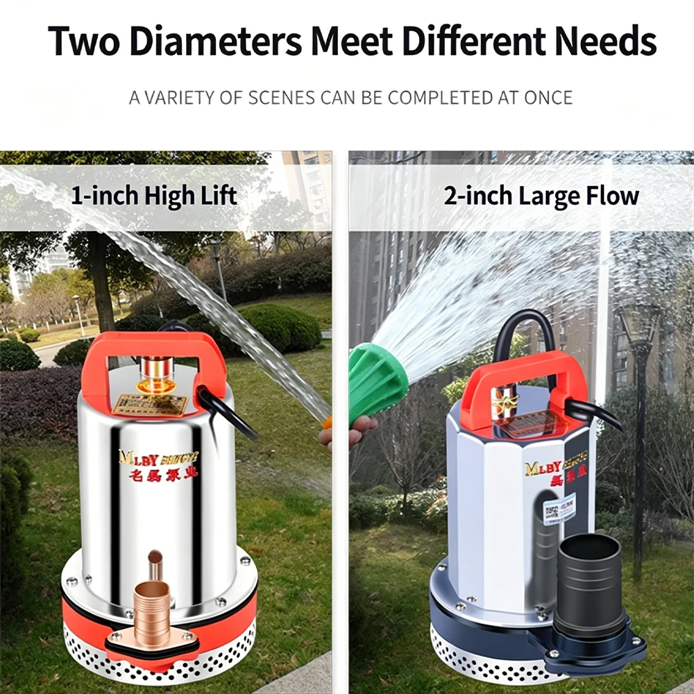12V-60V DC Submersible Pump,electric Vehicle Water Pump,suitable for Fish Tank Water Replacement,household and Garden Irrigation