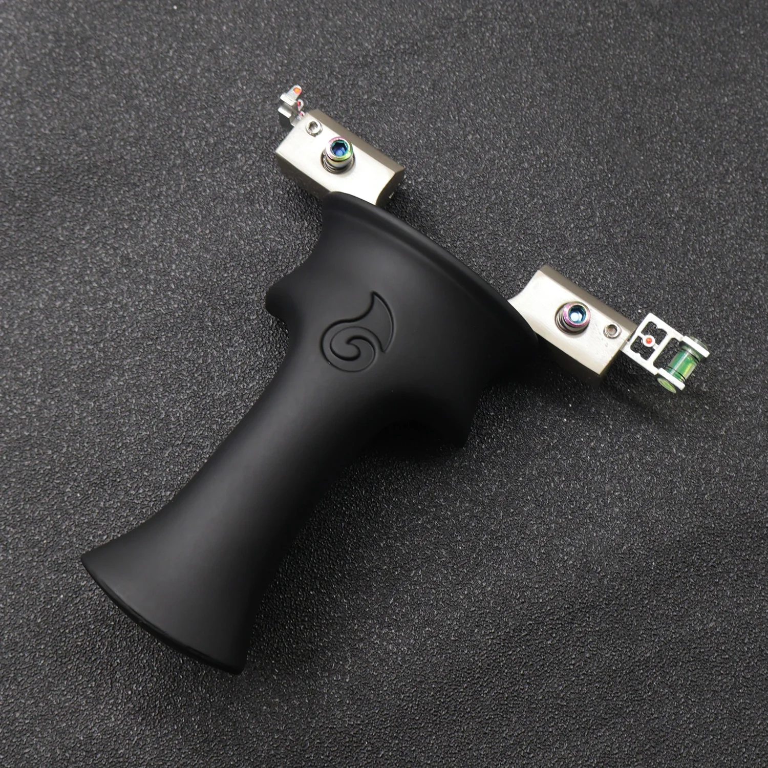 Black OTT Resin Slingshot Zinc Alloy Slingshot Head High-strength Hunting Shooting Slingshot Outdoor Catapult Equipment