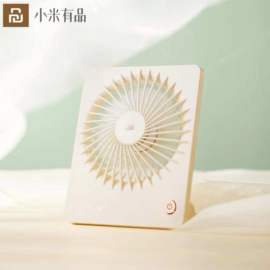 

Summer Mini Fan Desktop Charging USB Multi-Level Control Can Be Hung/Stand Stylish Geometric Design 5 Leaves For Air Cooler