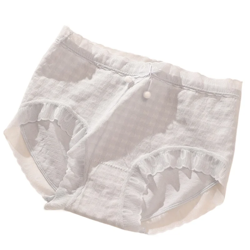 Women's Underwear Panty Sexy Lace Panties Plus Size Fashion Bow Girl Briefs Med Waist Seamless Underpants Female Lingerie