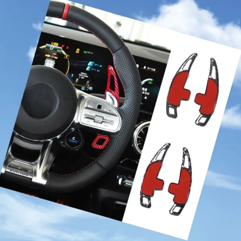 

For Mercedes-Benz AMG steering wheel paddle shift AMG A35 A45 C43 C63 E63 S63 S65 CLA 35 45 63 G63 GLA GLB GLC GLE accessories