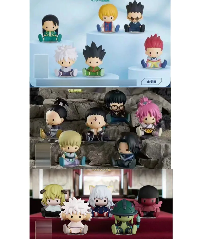 

No box 1set 2024 In stock Japanese original anime figure Q version GON/Killua/Kurapika action figure collectible model toys