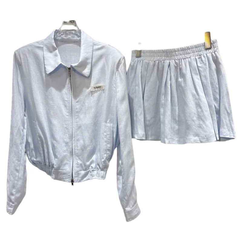 الحلو Aosphere رسالة المرقعة irt ort معطف ort تنورة قطعتين مجموعة الخريف جديد وصول المرأة Faion فرقة #1