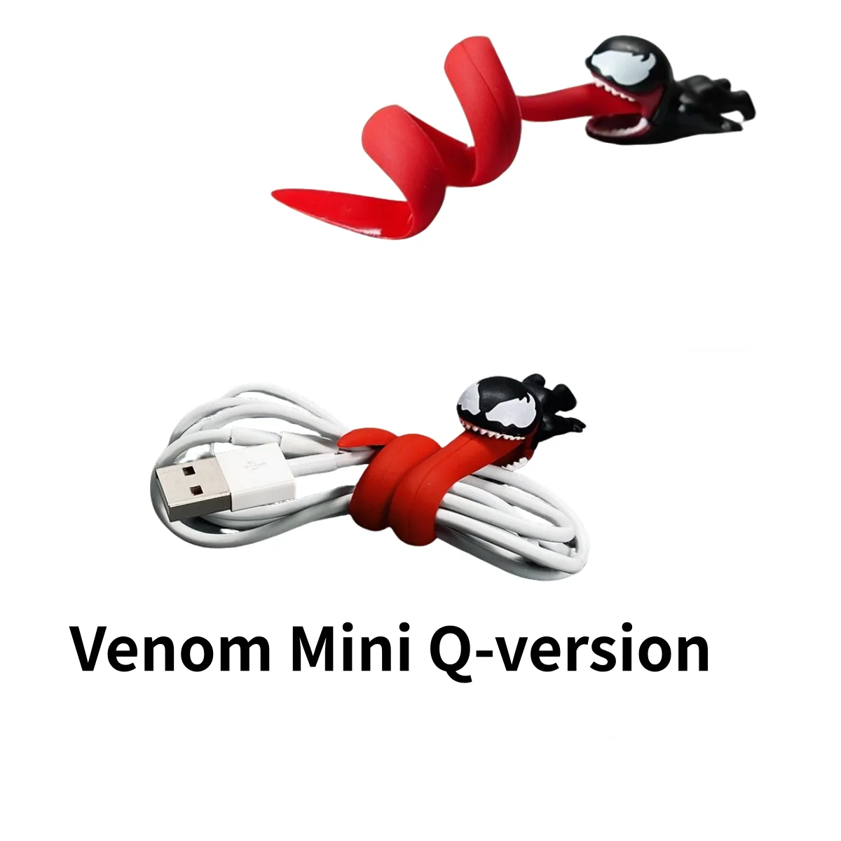 

Держатель для USB-кабеля «Мстители Веном», защитный чехол, украшение для руля мотоцикла, декор для автомобиля, фигурка, подарки