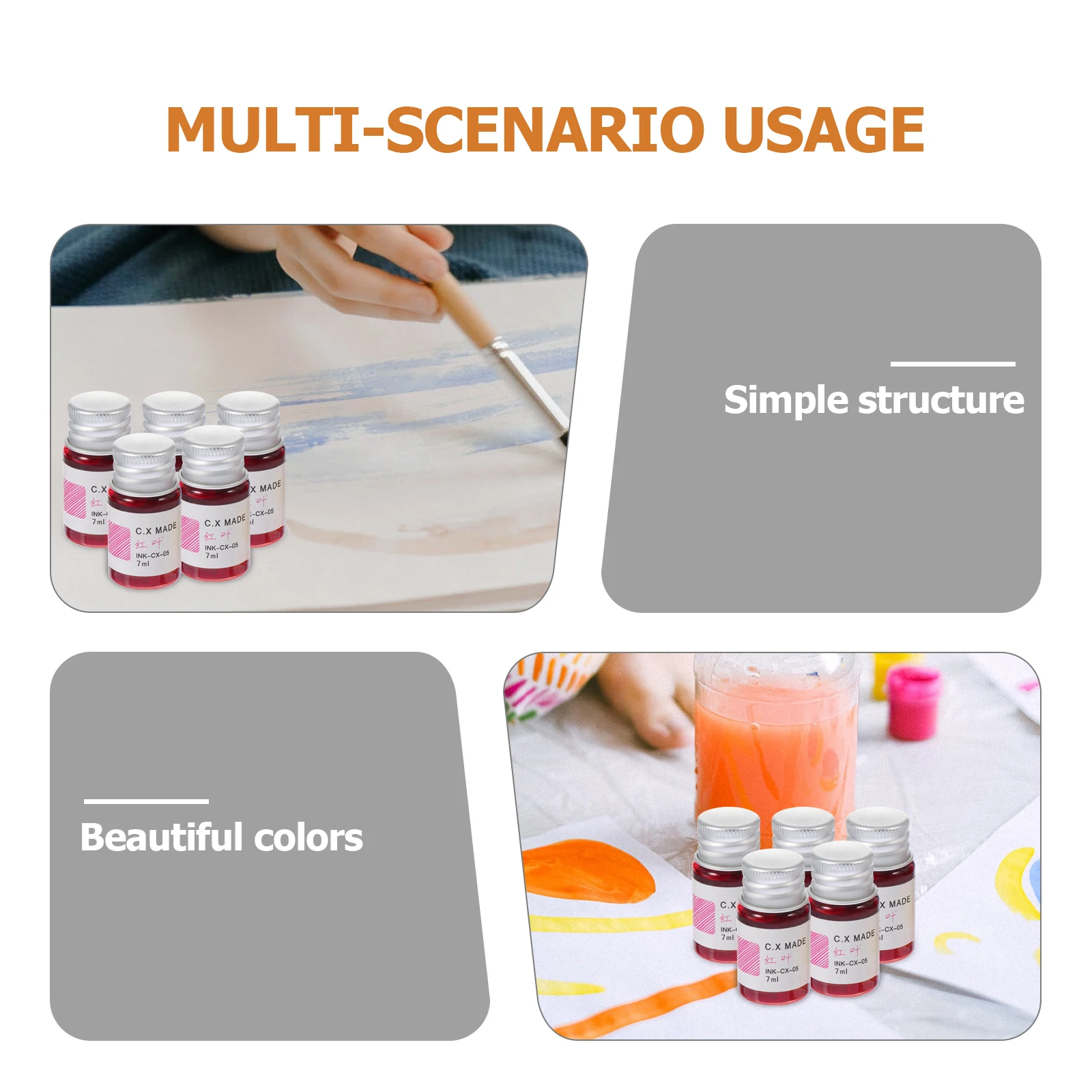 

5 шт. уникальный внешний вид, ручка для рисования, цветные подарочные ручки для подписи, стекло