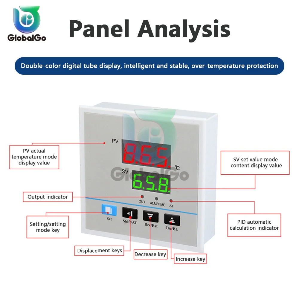 AC220V 0 ~ 999 ℃ ذكي تحكم في درجة الحرارة ترموستات أدى العرض الرقمي فرن المطبخ تحكم في درجة الحرارة اختبار
