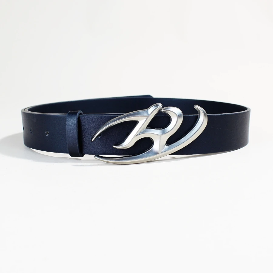 

Design R buckle belt Fashion cool personality simple decorative belt for women high-grade sense ins style niche belt