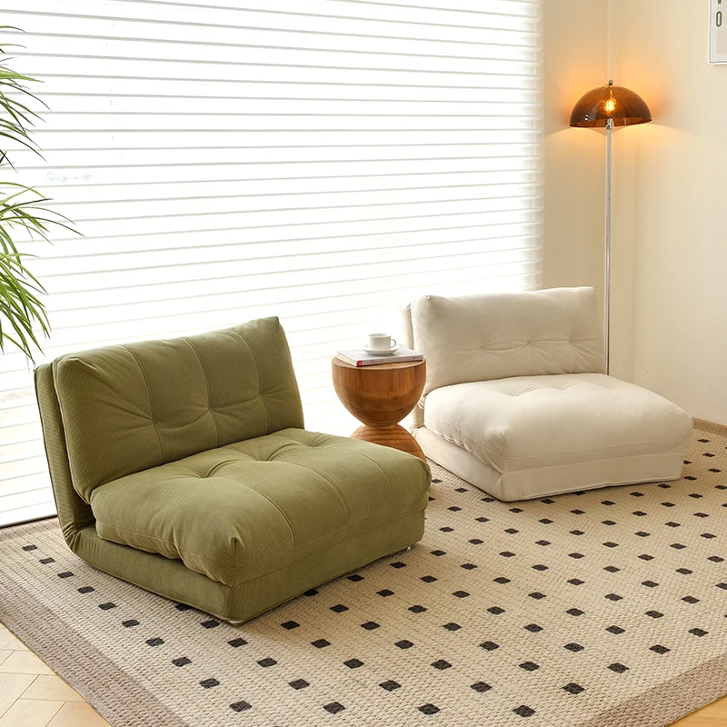 

2025 Lazy Sofa Realife Store Cloud Roll Sleepable Bedroom Balcony Small House Cream Style Single Chair Tatami Folding Sofa Bed